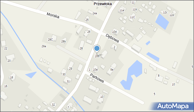 Przewłoka, Ustecka, 10b, mapa Przewłoka