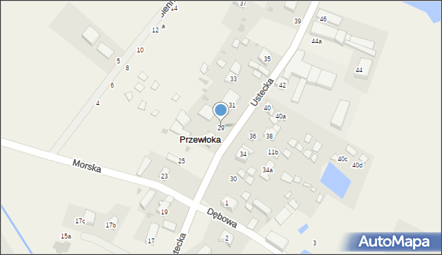 Przewłoka, Ustecka, 29, mapa Przewłoka