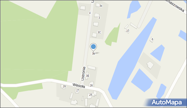 Ruda Wołoska, Ustronie, 3d, mapa Ruda Wołoska