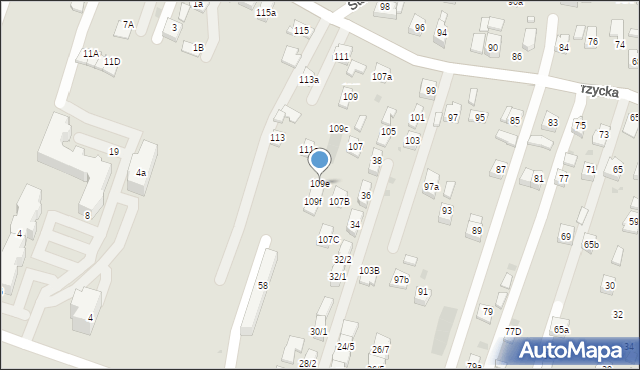 Rzeszów, Ustrzycka, 109e, mapa Rzeszów