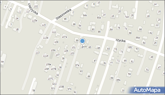 Rzeszów, Ustrzycka, 97, mapa Rzeszów