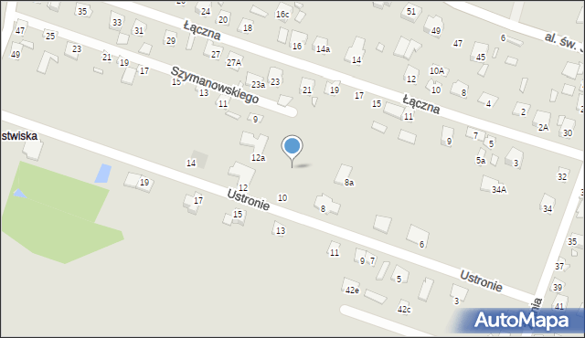 Starachowice, Ustronie, 10a, mapa Starachowic