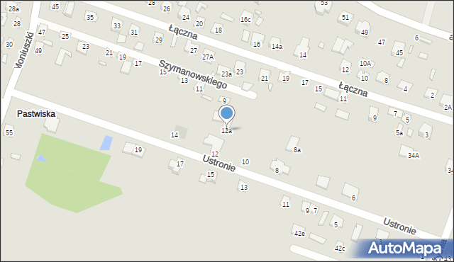 Starachowice, Ustronie, 12a, mapa Starachowic