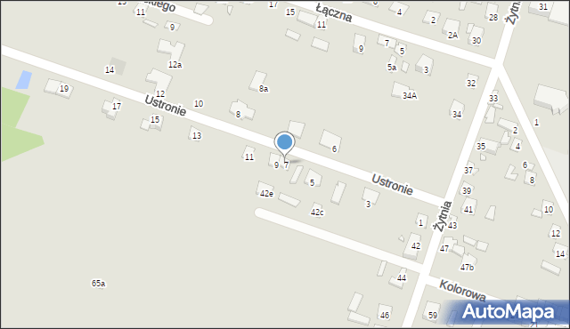 Starachowice, Ustronie, 7, mapa Starachowic