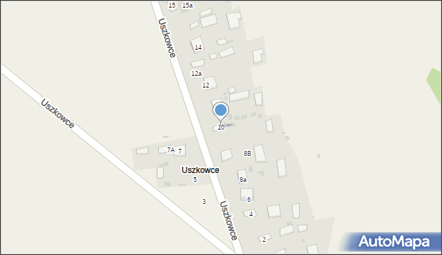 Stare Oleszyce, Uszkowce, 10, mapa Stare Oleszyce