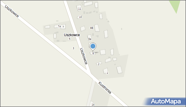 Stare Oleszyce, Uszkowce, 4, mapa Stare Oleszyce