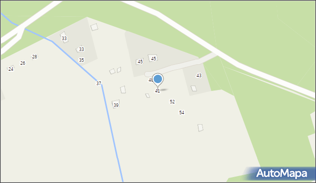 Uściany Nowe, Uściany Nowe, 41, mapa Uściany Nowe