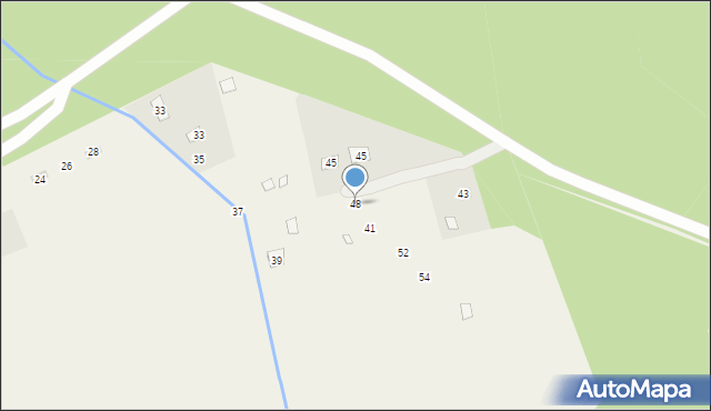 Uściany Nowe, Uściany Nowe, 48, mapa Uściany Nowe