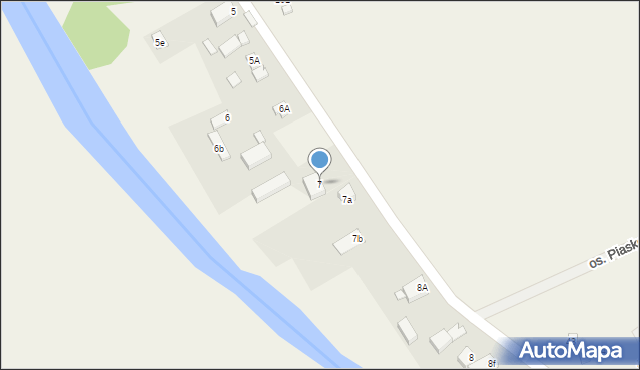 Uście, Uście, 7, mapa Uście