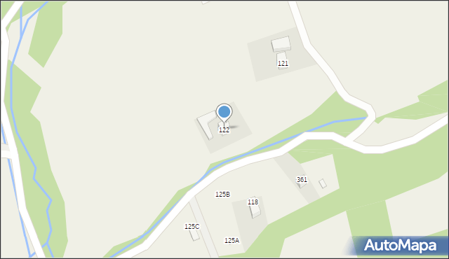 Uście Gorlickie, Uście Gorlickie, 122, mapa Uście Gorlickie
