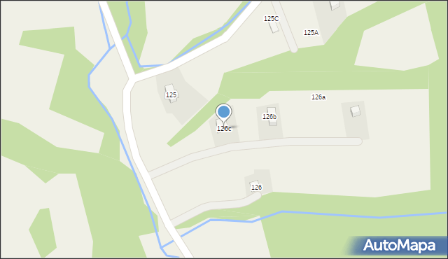 Uście Gorlickie, Uście Gorlickie, 126c, mapa Uście Gorlickie