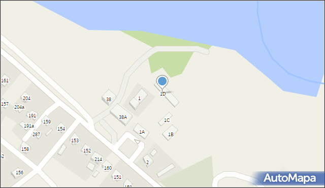 Uście Gorlickie, Uście Gorlickie, 1D, mapa Uście Gorlickie