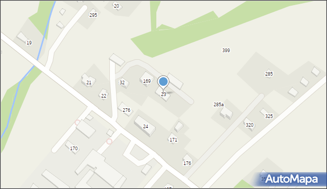 Uście Gorlickie, Uście Gorlickie, 23, mapa Uście Gorlickie