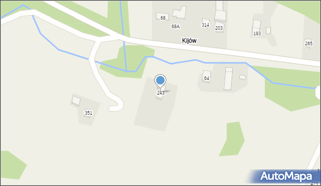 Uście Gorlickie, Uście Gorlickie, 243, mapa Uście Gorlickie