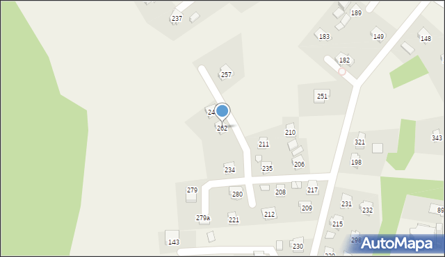 Uście Gorlickie, Uście Gorlickie, 262, mapa Uście Gorlickie