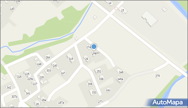 Uście Gorlickie, Uście Gorlickie, 275, mapa Uście Gorlickie