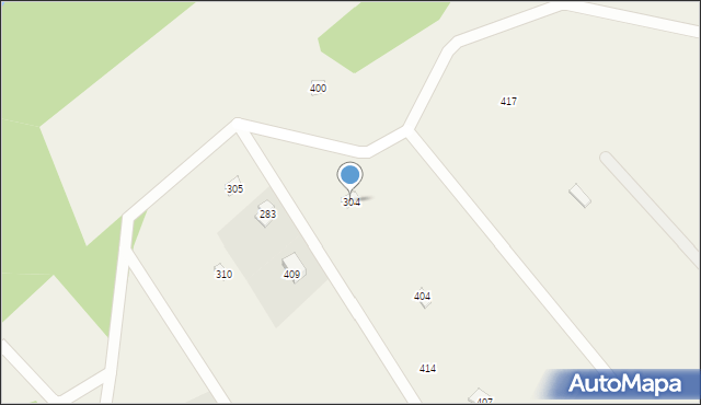 Uście Gorlickie, Uście Gorlickie, 304, mapa Uście Gorlickie