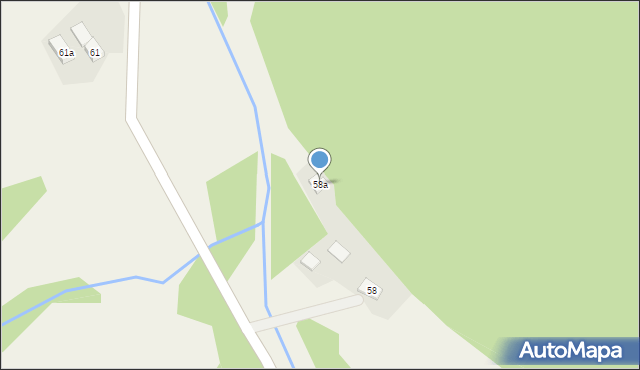 Uście Gorlickie, Uście Gorlickie, 58a, mapa Uście Gorlickie