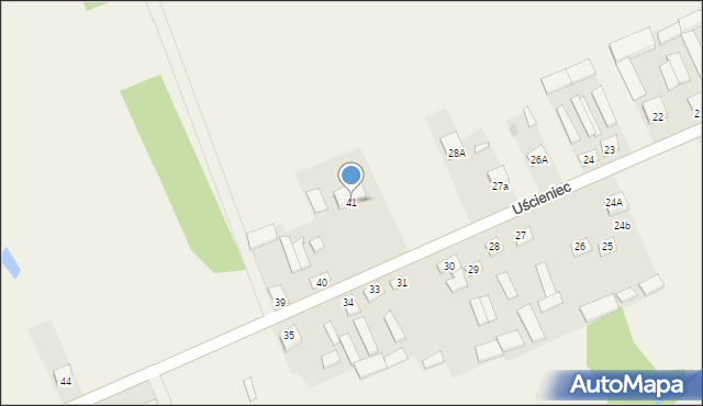Uścieniec, Uścieniec, 41, mapa Uścieniec