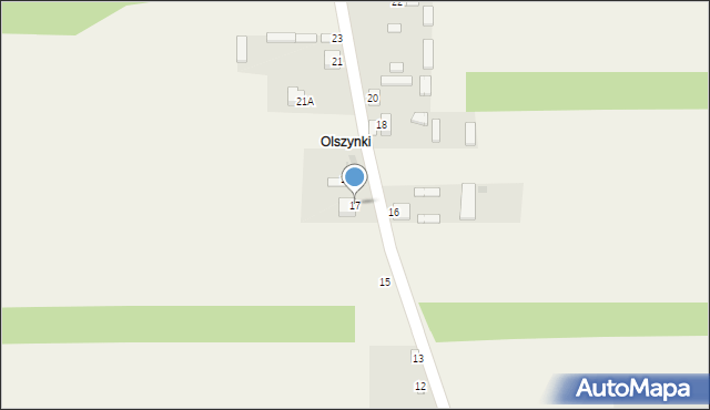 Uścieniec-Kolonia, Uścieniec-Kolonia, 17, mapa Uścieniec-Kolonia