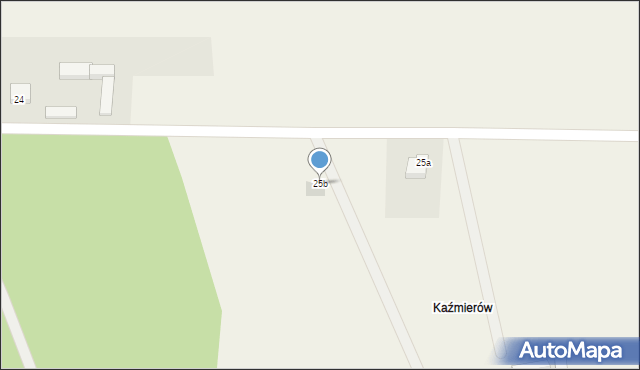 Uścieniec-Kolonia, Uścieniec-Kolonia, 25b, mapa Uścieniec-Kolonia