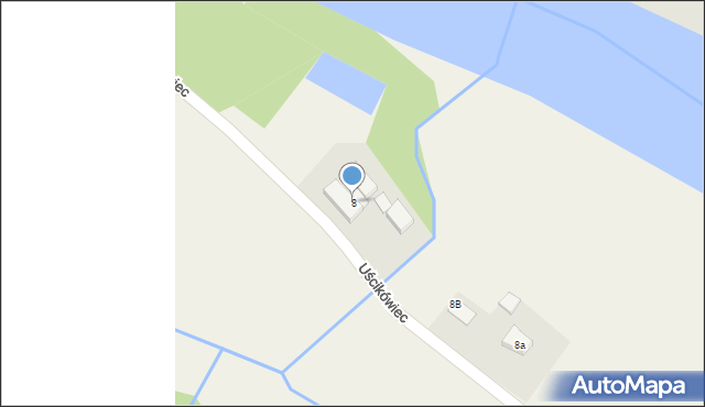 Uścikówiec, Uścikówiec, 8, mapa Uścikówiec