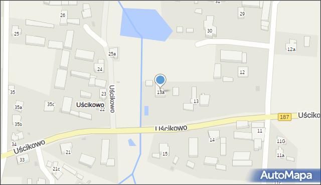 Uścikowo, Uścikowo, 13a, mapa Uścikowo