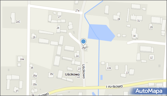 Uścikowo, Uścikowo, 25a, mapa Uścikowo