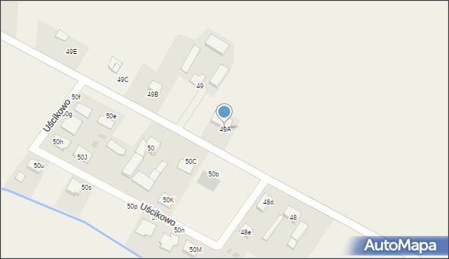 Uścikowo, Uścikowo, 49A, mapa Uścikowo