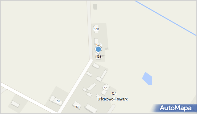 Uścikowo, Uścikowo, 52B, mapa Uścikowo