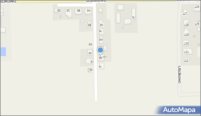 Uścikowo, Uścikowo, 9o, mapa Uścikowo