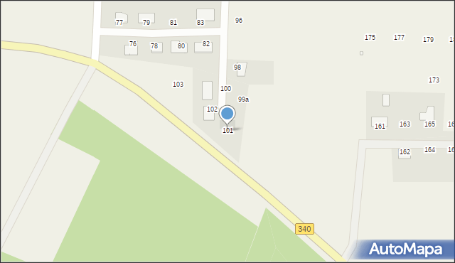 Uskorz Mały, Uskorz Mały, 101, mapa Uskorz Mały
