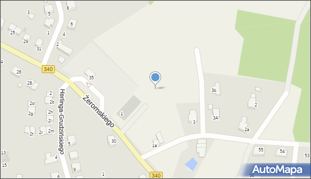 Uskorz Mały, Uskorz Mały, 1ha, mapa Uskorz Mały