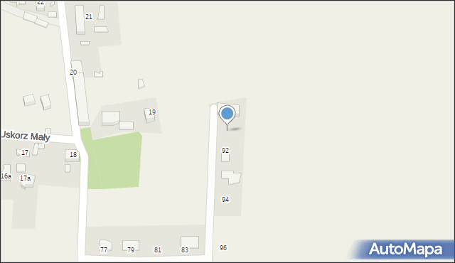 Uskorz Mały, Uskorz Mały, 91, mapa Uskorz Mały