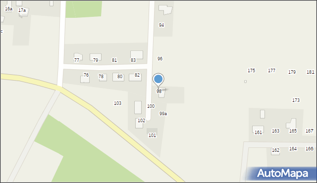 Uskorz Mały, Uskorz Mały, 98, mapa Uskorz Mały