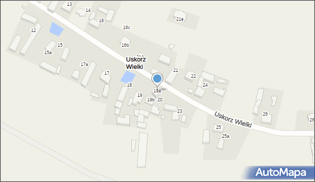 Uskorz Wielki, Uskorz Wielki, 20a, mapa Uskorz Wielki