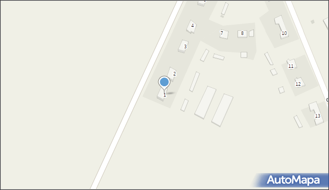 Uśmierz, Uśmierz, 1, mapa Uśmierz
