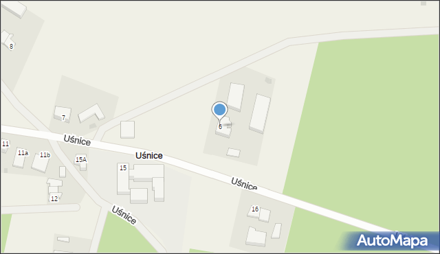 Uśnice, Uśnice, 6, mapa Uśnice