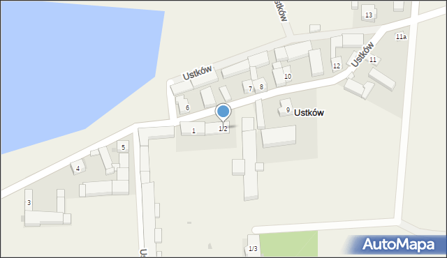 Ustków, Ustków, 1/2, mapa Ustków