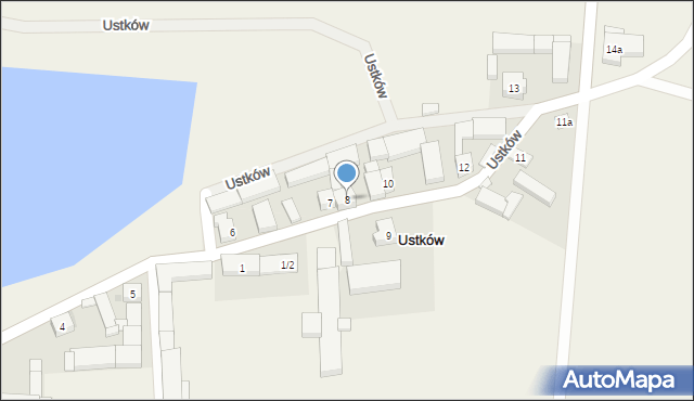 Ustków, Ustków, 8, mapa Ustków