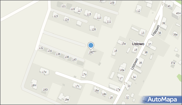 Ustowo, Ustowo, 16C, mapa Ustowo
