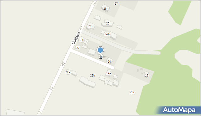 Ustowo, Ustowo, 21, mapa Ustowo