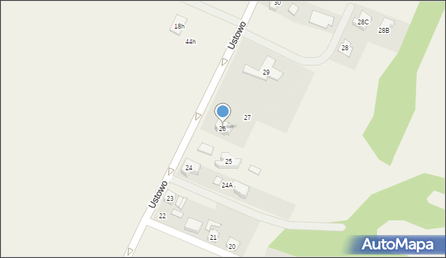 Ustowo, Ustowo, 26, mapa Ustowo