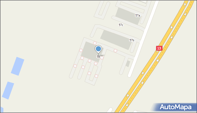 Ustowo, Ustowo, 58, mapa Ustowo