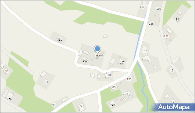 Ustrobna, Ustrobna, 210, mapa Ustrobna