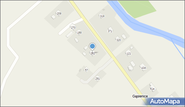 Ustrobna, Ustrobna, 261, mapa Ustrobna