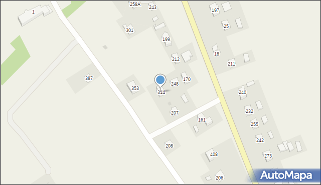 Ustrobna, Ustrobna, 314, mapa Ustrobna