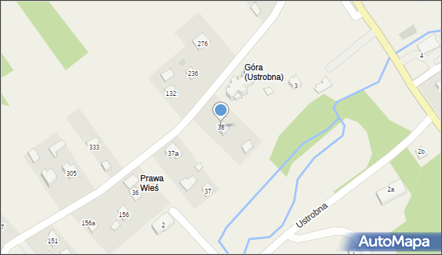 Ustrobna, Ustrobna, 38, mapa Ustrobna