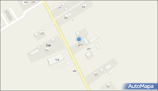 Ustrobna, Ustrobna, 44, mapa Ustrobna