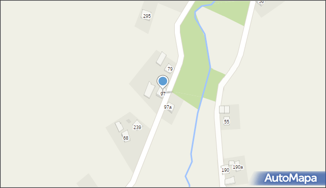 Ustrobna, Ustrobna, 97, mapa Ustrobna